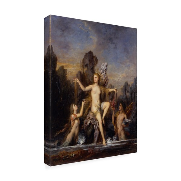 Gustave Moreau 'Venus Rising From The Sea' Canvas Art,14x19